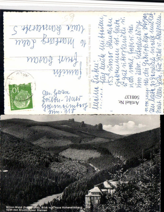 508137,Brilon-Wald im Sauerland Blick v. Haus Hoheneimberg nach Bruchhauser Steinen