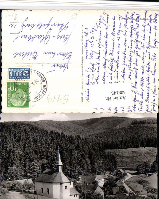 508145,Latrop im Sauerland b. Schmallenberg Teilansicht Kirche