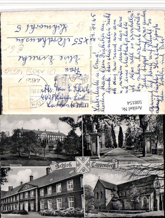 508154,Schloss Cappenberg Allee Stiftskirche Mehrbildkarte