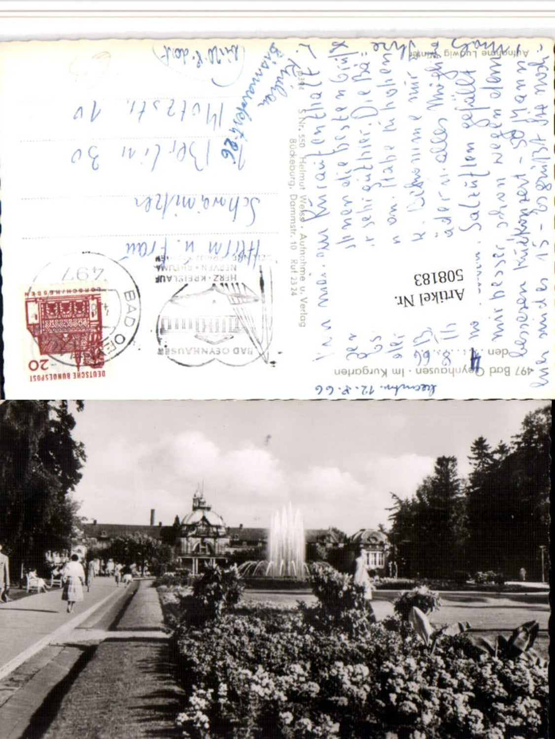 508183,Bad Oeynhausen Kurgarten Brunnen