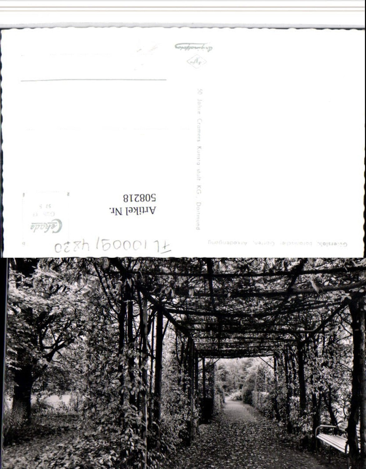 508218,Gütersloh Botanischer Garten Arkadengang Laube