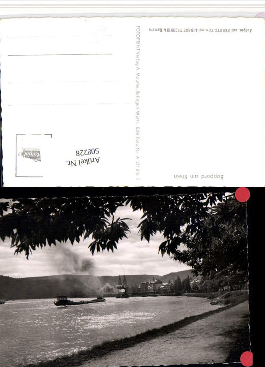 508228,Boppard am Rhein Teilansicht Fluss Dampfer