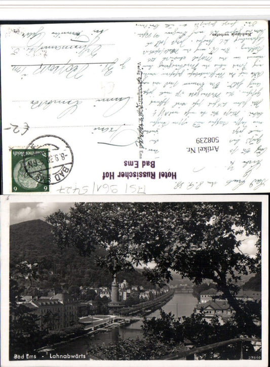 508239,Bad Ems an d. Lahn Teilansicht Lahnabwärts