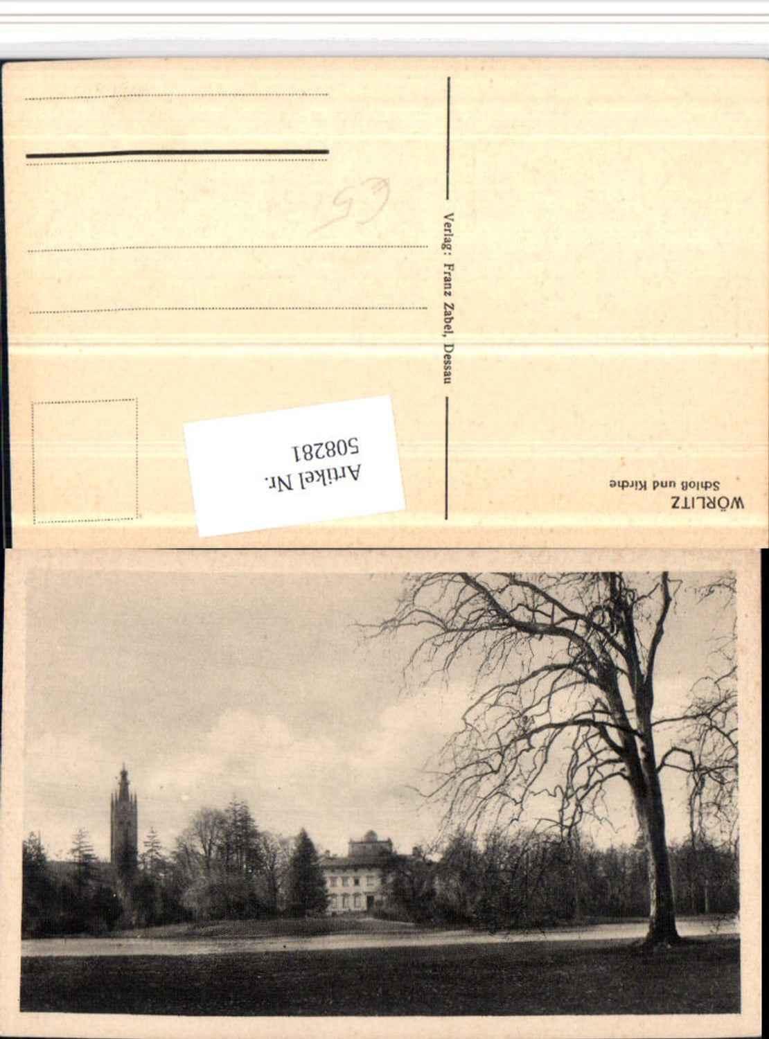 508281,Wörlitz Schloss u. Kirche