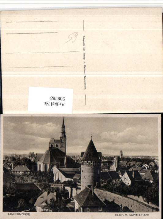508288,Tangermünde Teilansicht vom Kapitelturm