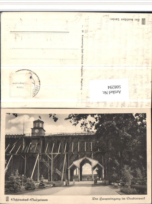 508294,Schönebeck-Salzelmen Haupteingang im Gradierwerk