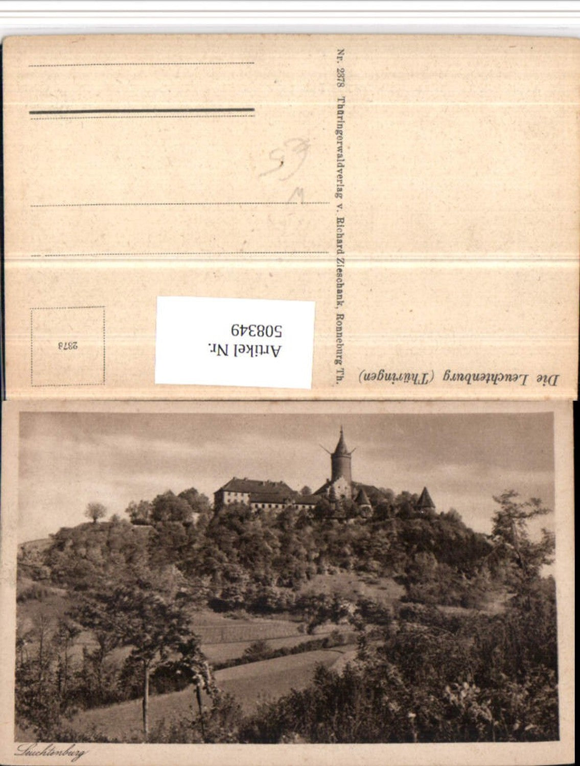 508349, Leuchtenburg Castle in Thuringia near Kahla