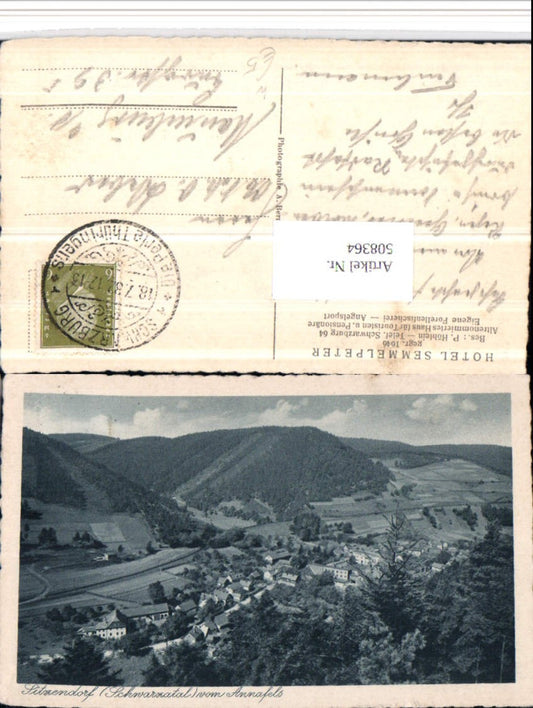 508364, Sitzendorf im Schwarzatal near Schwarzburg, view from Annafels