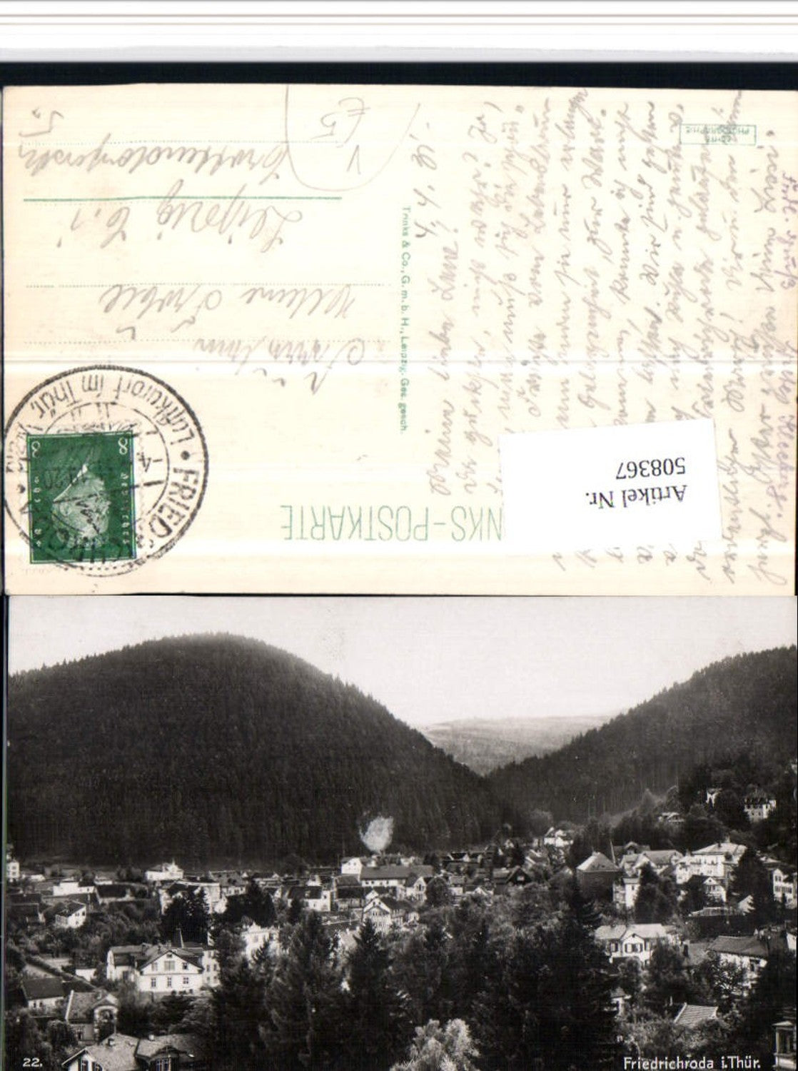 508367, Friedrichroda in Thuringia, partial view of pub Trinks &amp; Co 22