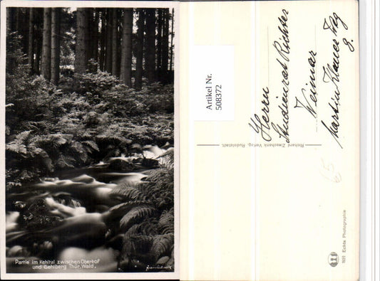 508372, section in the Kehltal near Oberhof and Gehlberg, mountain stream, forest
