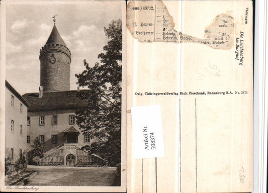 508374,Leuchtenburg b. Kahla castle courtyard tower