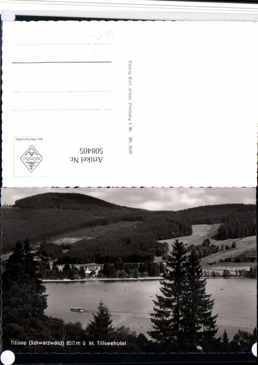 508405,Titisee im Schwarzwald See m. Titiseehotel