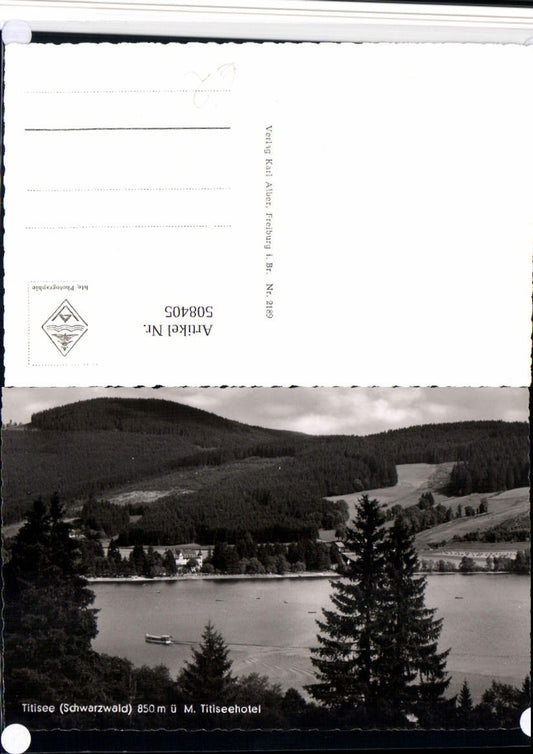 508405, Titisee in the Black Forest, lake with Titisee Hotel