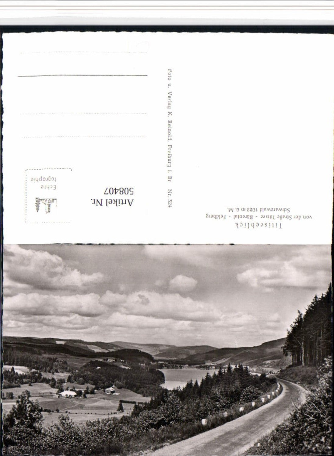 508407,Titisee im Schwarzwald Titiseeblick von d. Straße