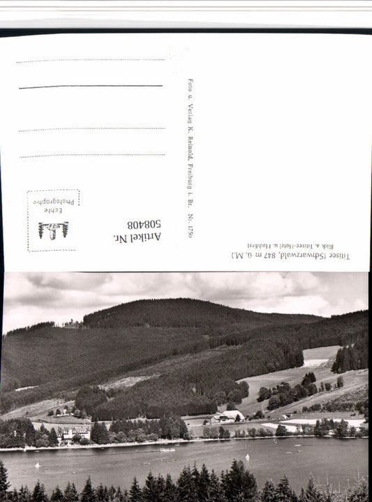 508408, Titisee in the Black Forest, view of the Titisee Hotel and Hochfirst