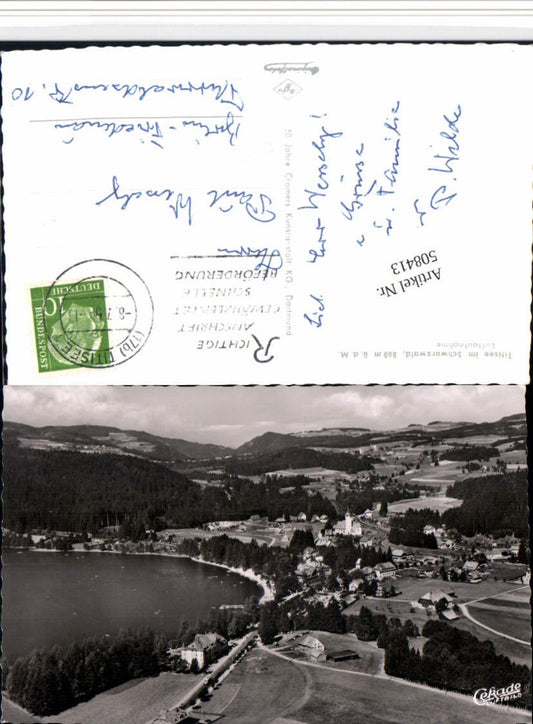 508413, Titisee in the Black Forest, aerial view