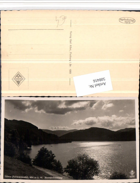 508416, Titisee in the Black Forest, evening atmosphere, mountain scenery