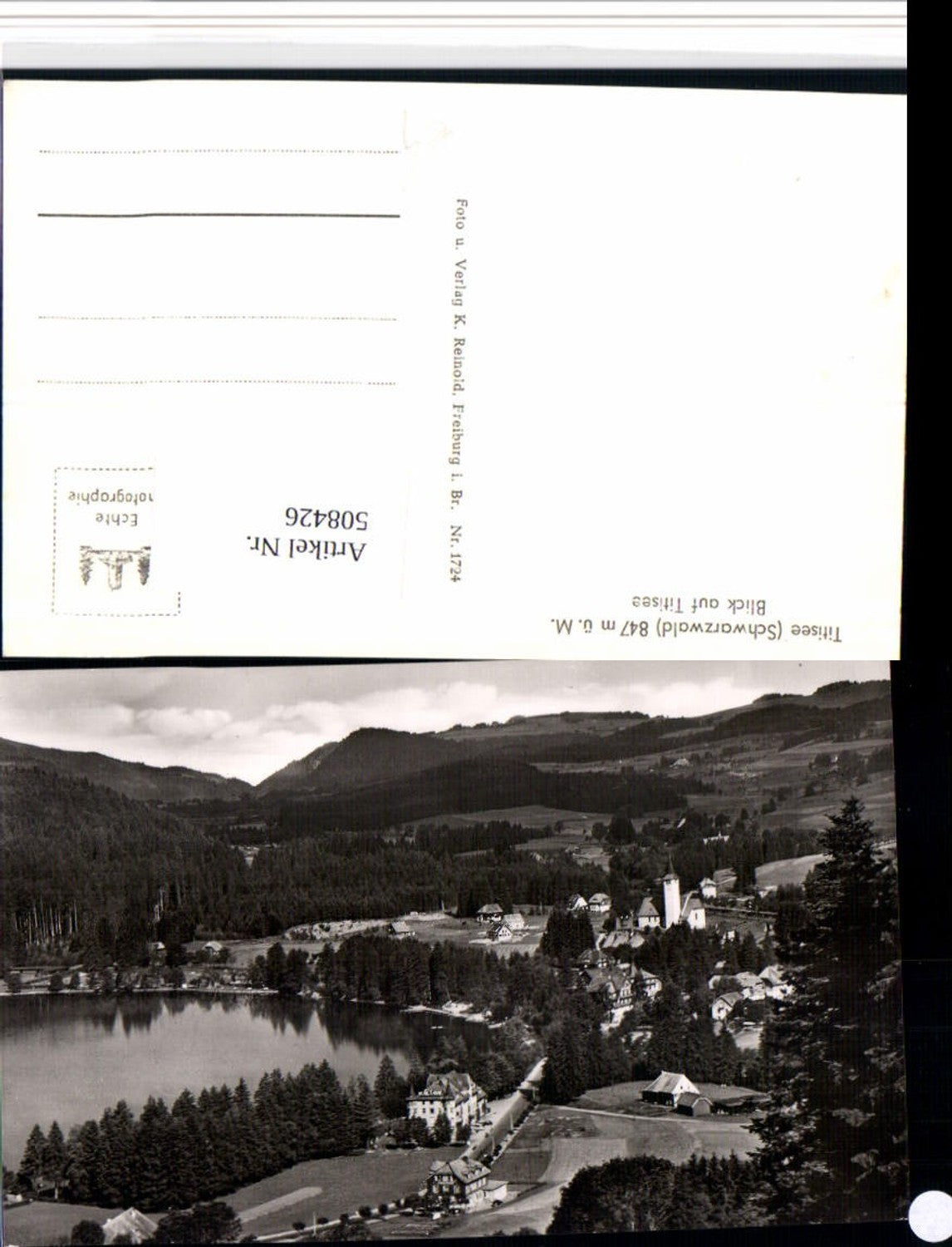 508426,Titisee im Schwarzwald Totale m. See