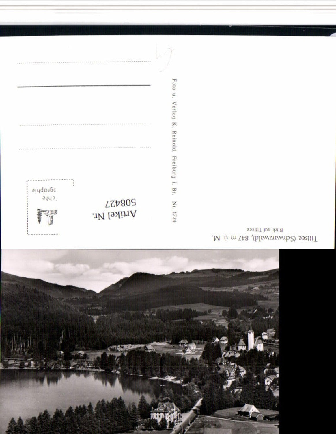508427,Titisee im Schwarzwald Totale m. See