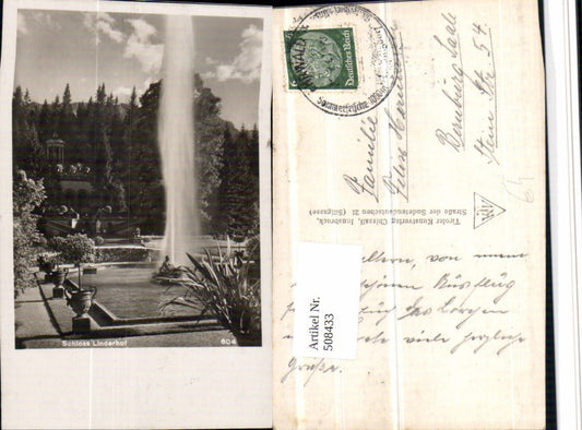508433,Schloss Linderhof b. Ettal Garten Fontäne