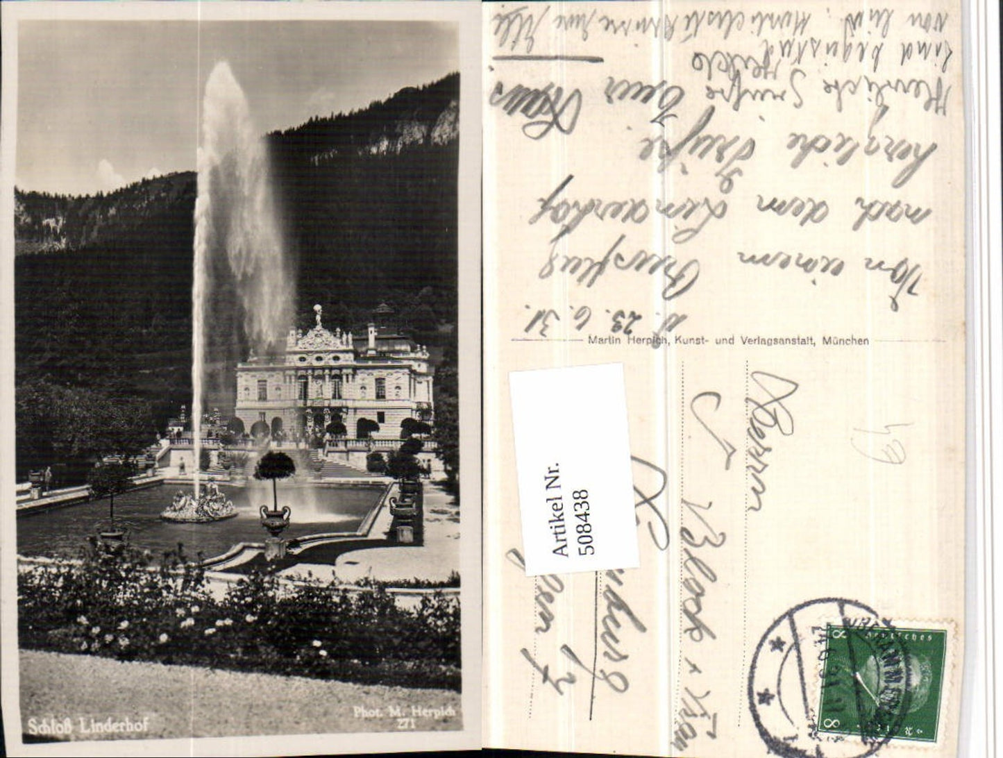 508438,Schloss Linderhof b. Ettal Fontäne