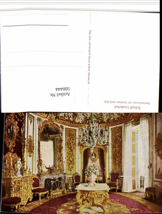 508444,Schloss Linderhof b. Ettal Speisezimmer m. Tischlein deck dich