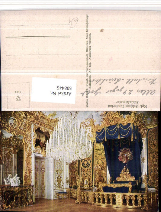 508446,Schloss Linderhof b. Ettal Schlafzimmer Innenansicht