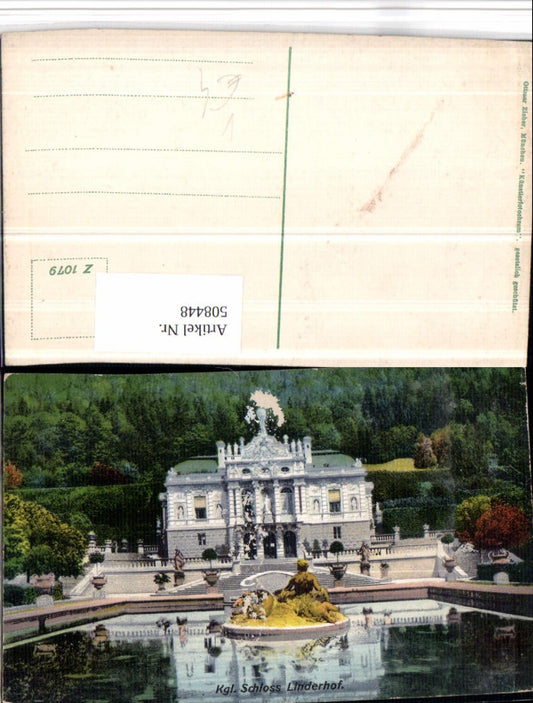 508448,Schloss Linderhof b. Ettal Wasserbecken pub Ottmar Zieher 1079