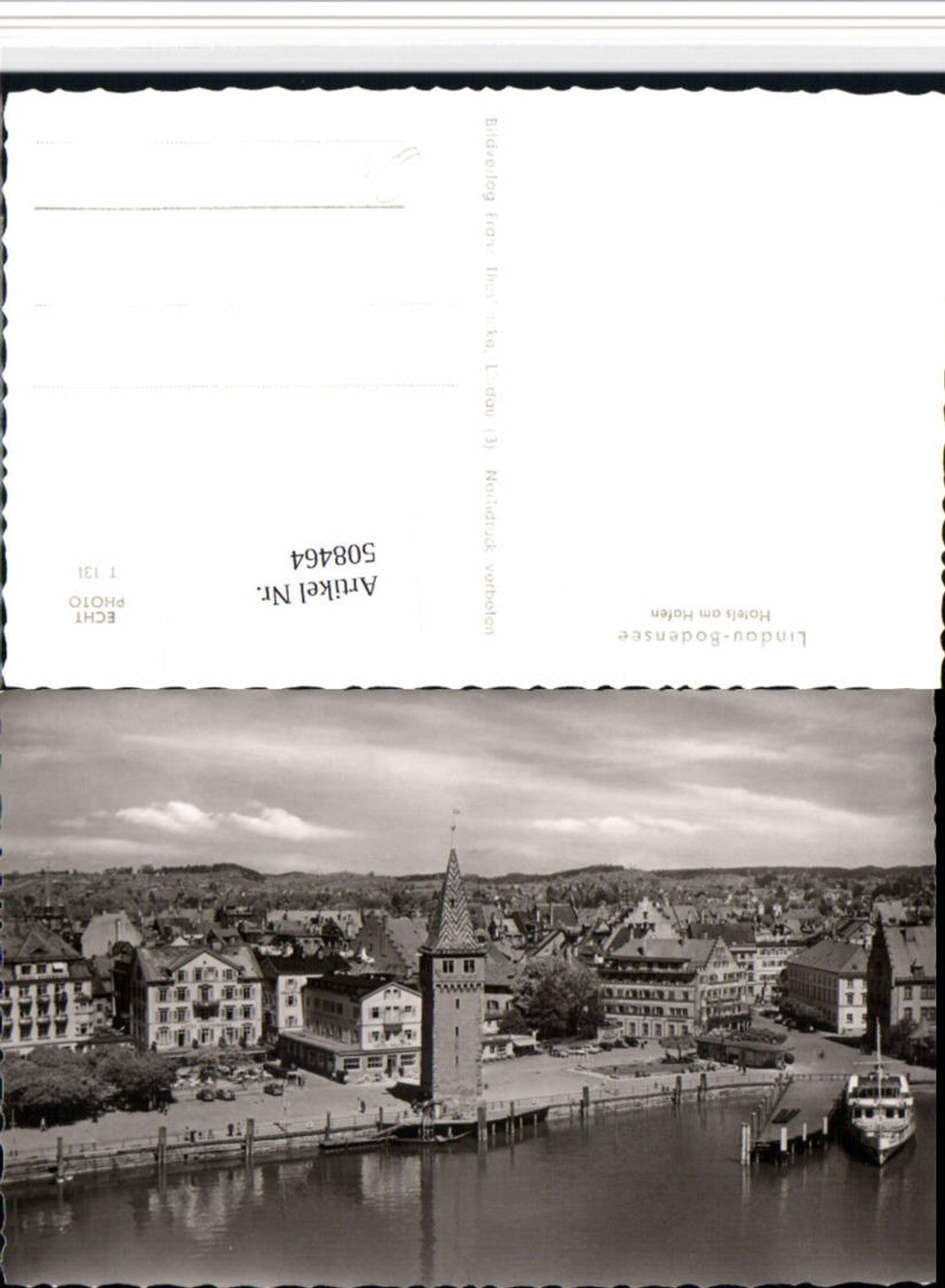 508464,Lindau im Bodensee Teilansicht Hotels am Hafen Turm