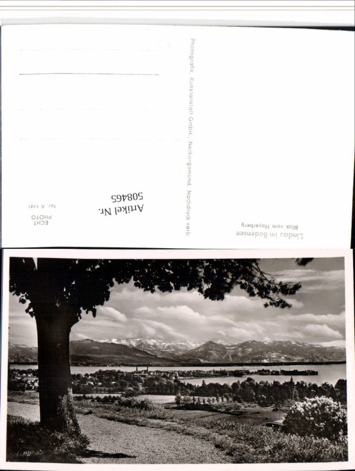 508465,Lindau im Bodensee Totale Blick vom Hoyerberg Bergkulisse