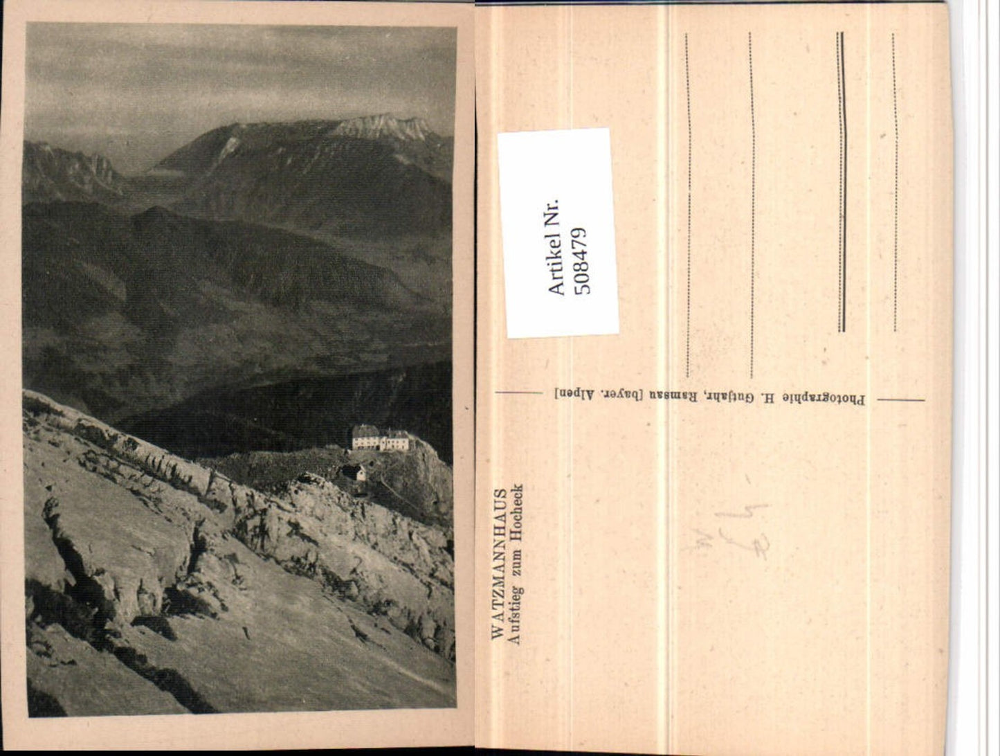 508479,Watzmannhaus Berghütte b. Ramsau Berchtesgaden Bergkulisse