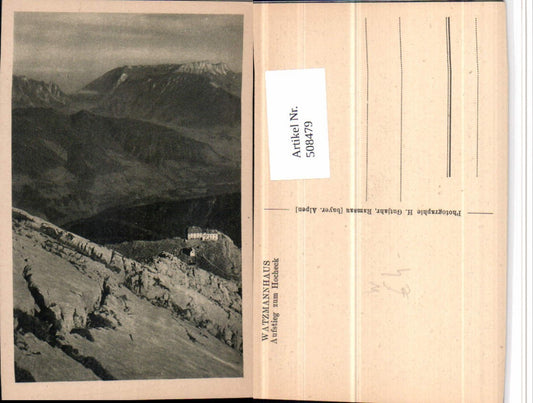 508479,Watzmannhaus Berghütte b. Ramsau Berchtesgaden Bergkulisse