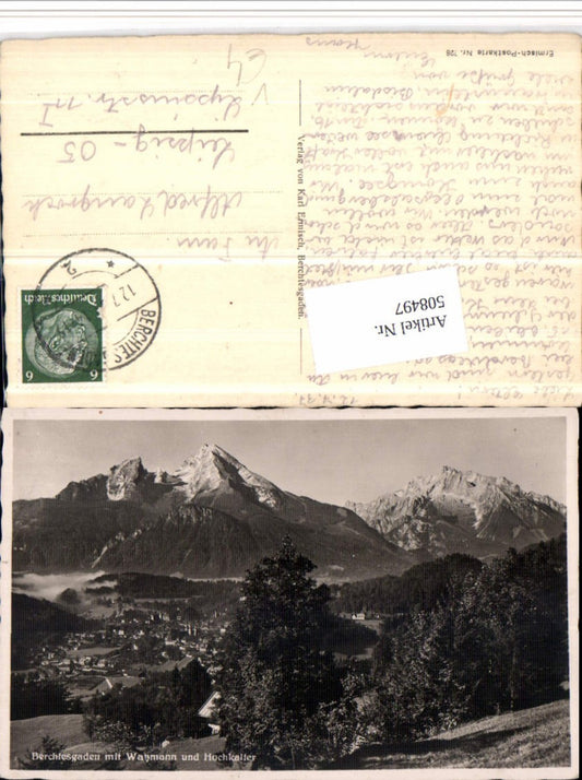 508497,Berchtesgaden Totale m. Watzmann Bergkulisse pub Karl Ermisch 728