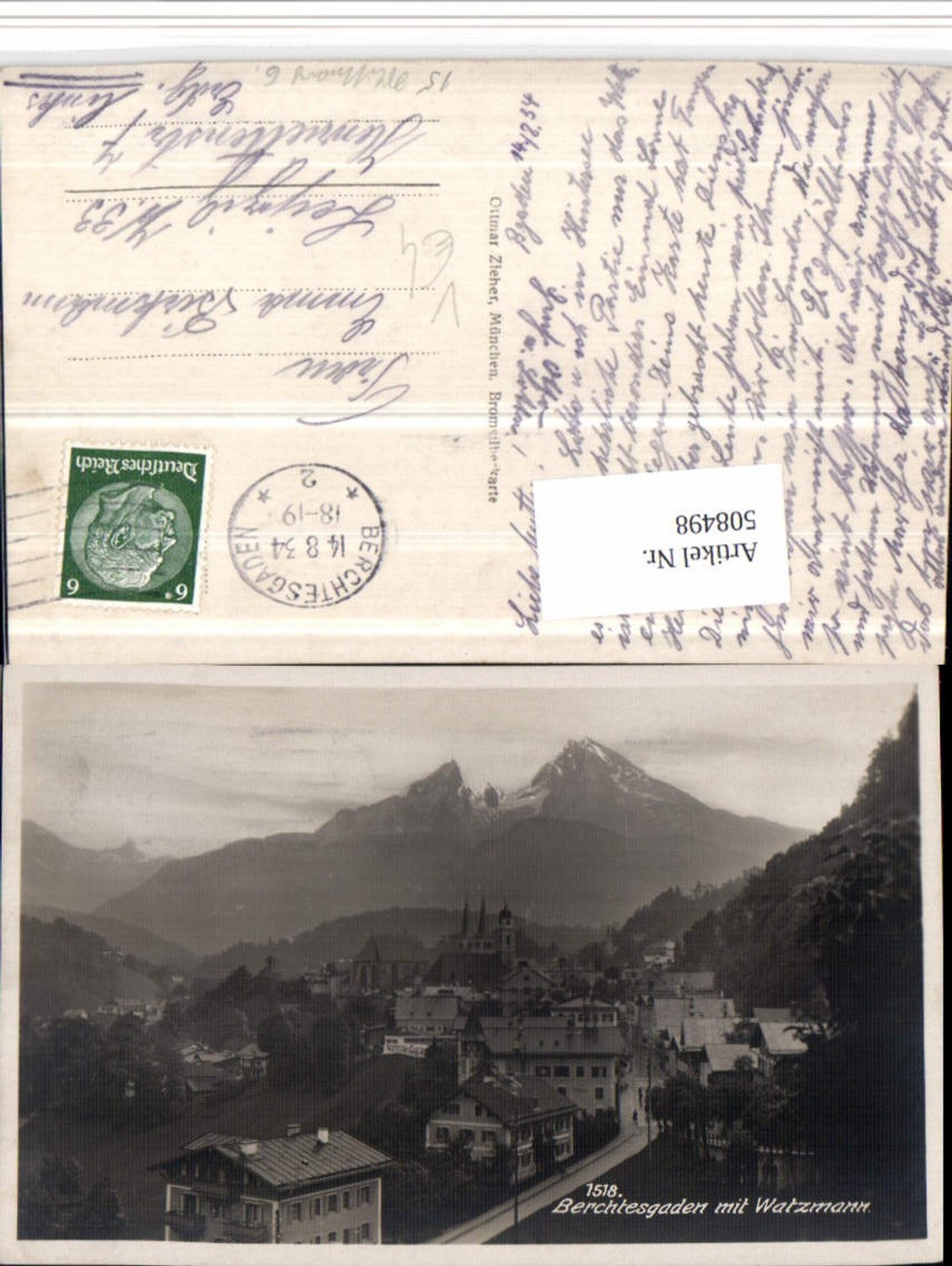 508498,Berchtesgaden Totale m. Watzmann Bergkulisse pub Ottmar Zieher 1518