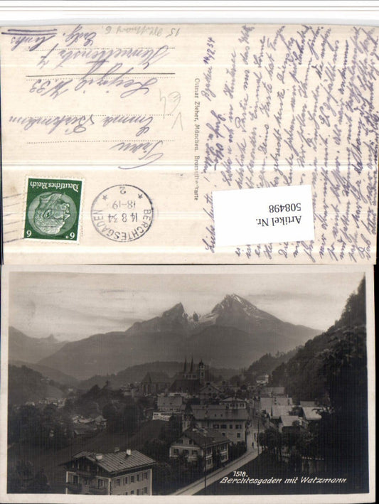 508498,Berchtesgaden Totale m. Watzmann Bergkulisse pub Ottmar Zieher 1518