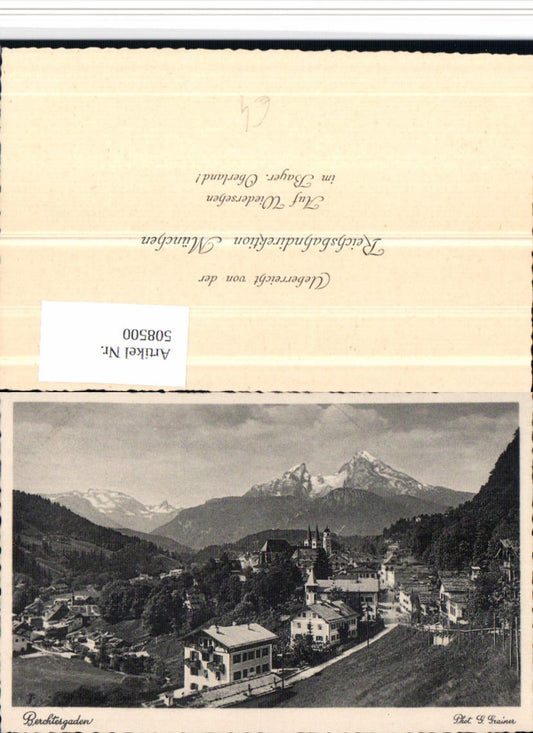 508500,Berchtesgaden Totale Bergkulisse