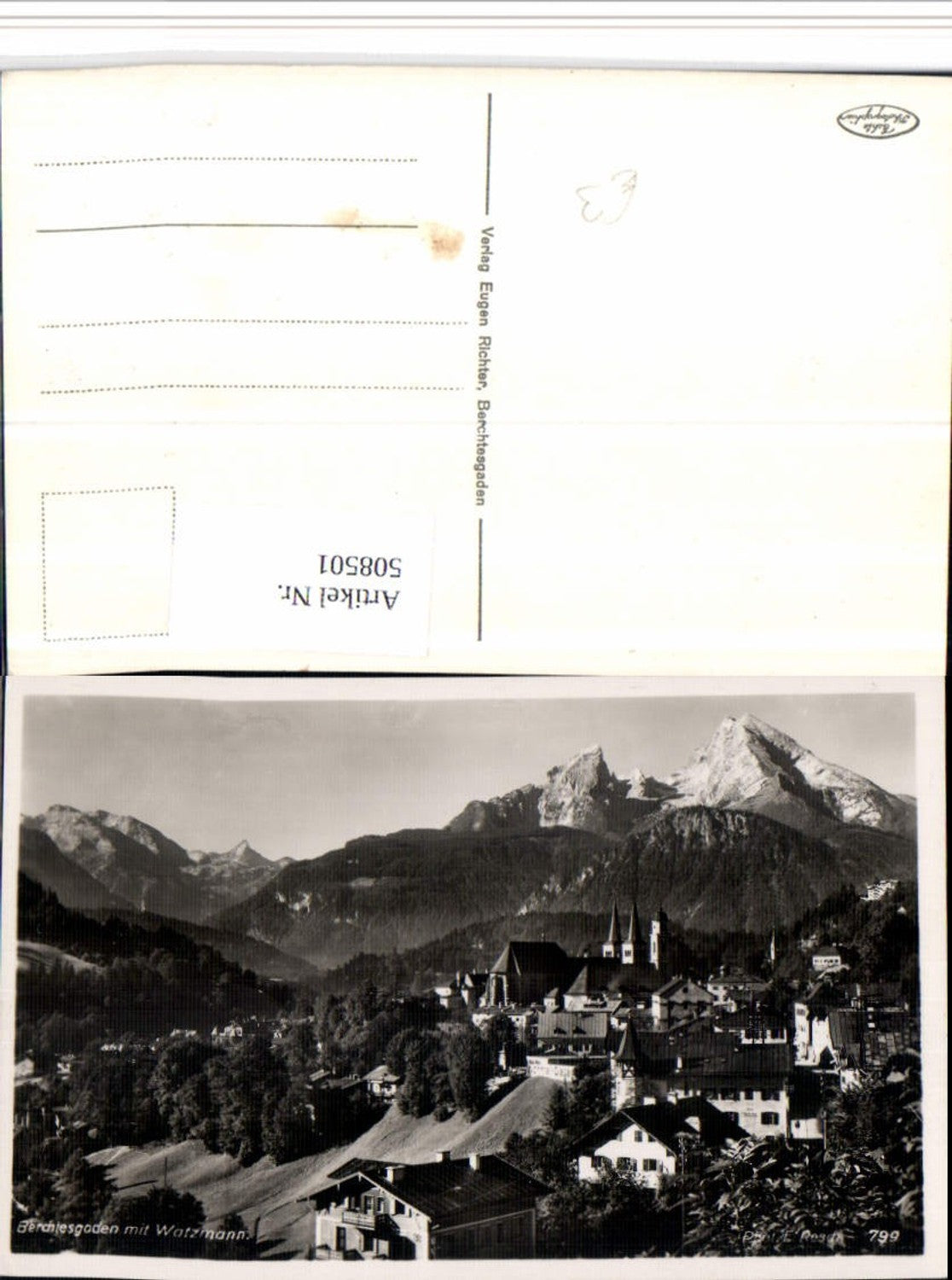 508501,Berchtesgaden Totale m. Watzmann Bergkulisse