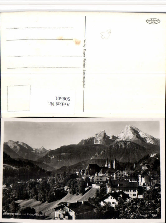 508501,Berchtesgaden Totale m. Watzmann Bergkulisse