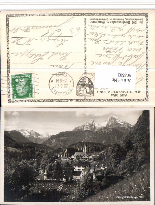 508503,Berchtesgaden Totale m. Watzmann Bergkulisse