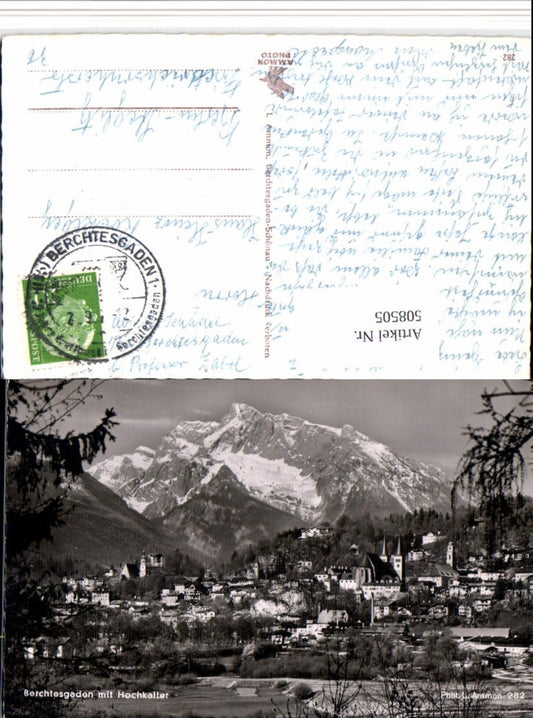 508505,Berchtesgaden Totale m. Hochkalter Bergkulisse