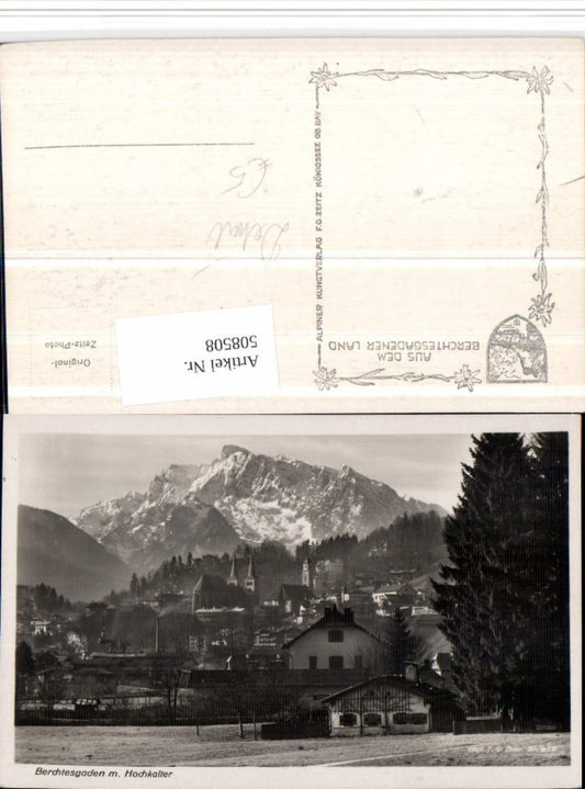 508508,Berchtesgaden Totale Detail m. Hochkalter Bergkulisse