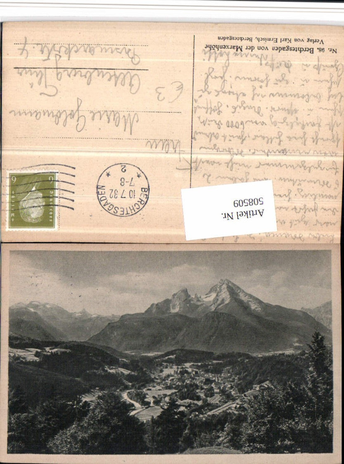 508509,Berchtesgaden Totale von d. Marxenhöhe Bergkulisse