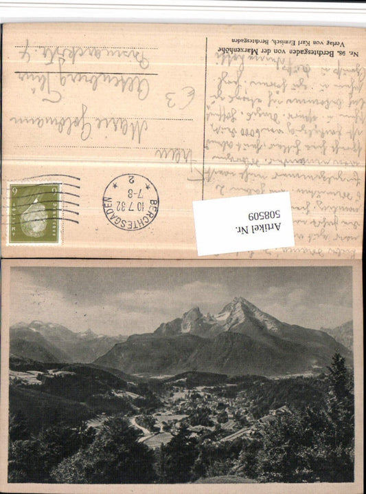 508509,Berchtesgaden Totale von d. Marxenhöhe Bergkulisse