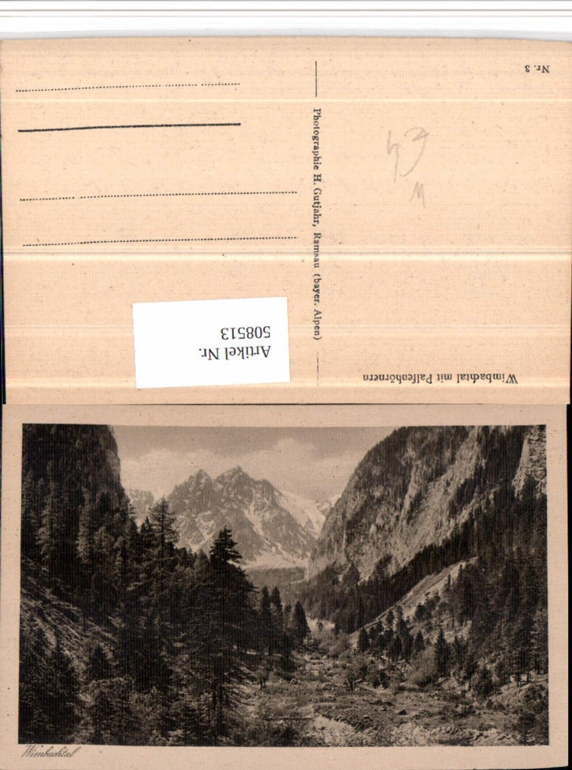 508513,Wimbachtal b. Ramsau Berchtesgaden m. Palfenhörnern Bergkulisse