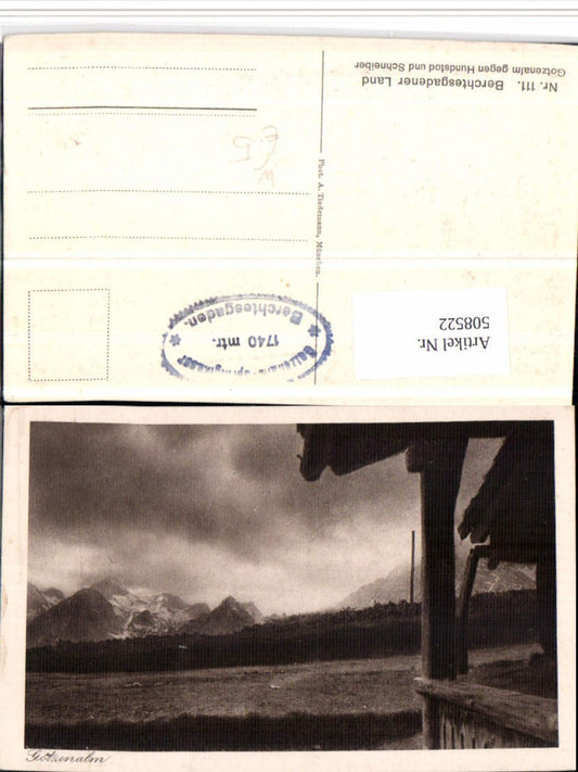 508522,Berchtesgadener Land Gotzenalm geg. Hundstod Bergkulisse