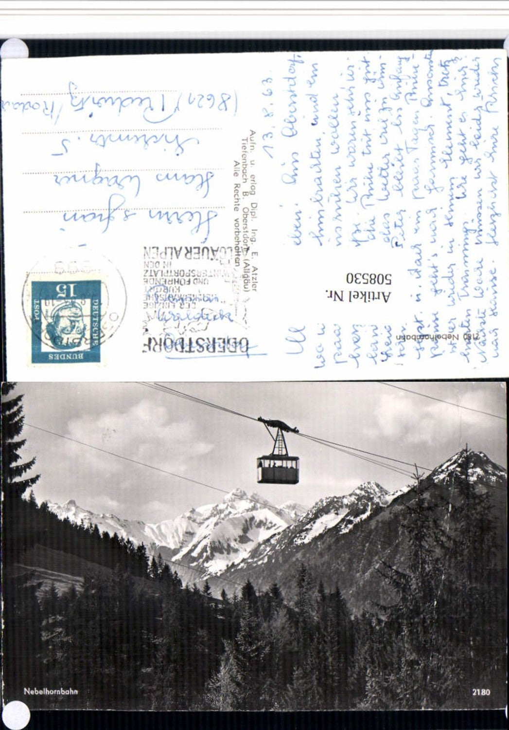 508530,Nebelhornbahn Seilbahn b. Oberstdorf Bergkulisse