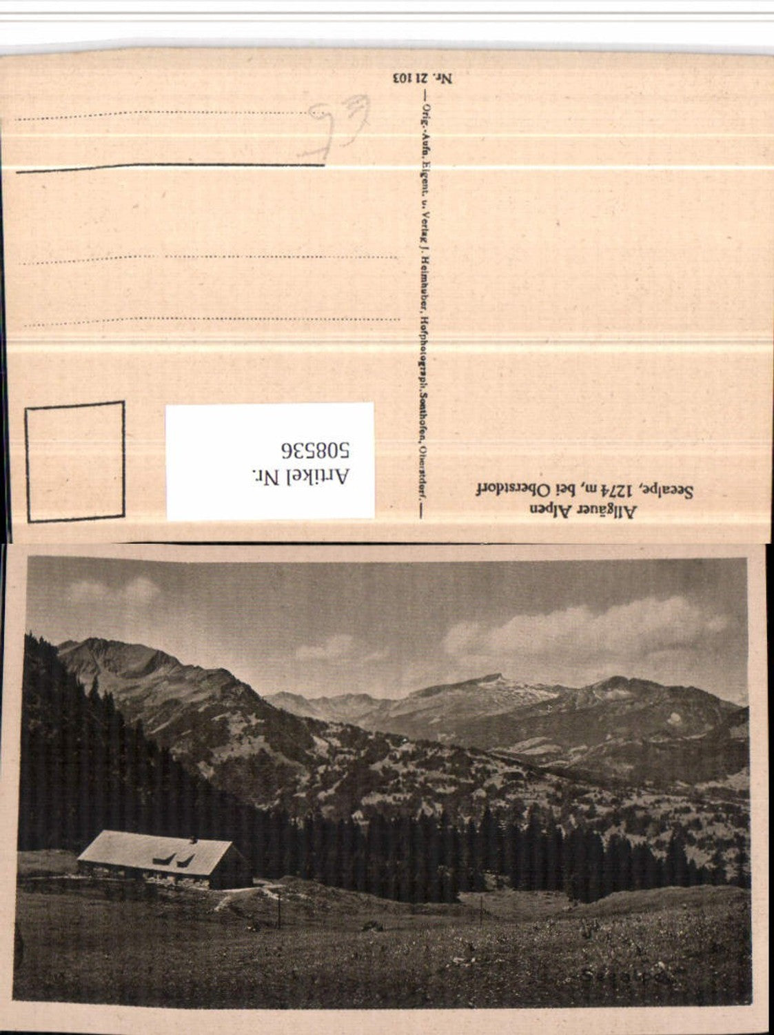 508536,Seealpe b. Oberstdorf Almhütte Bergkulisse