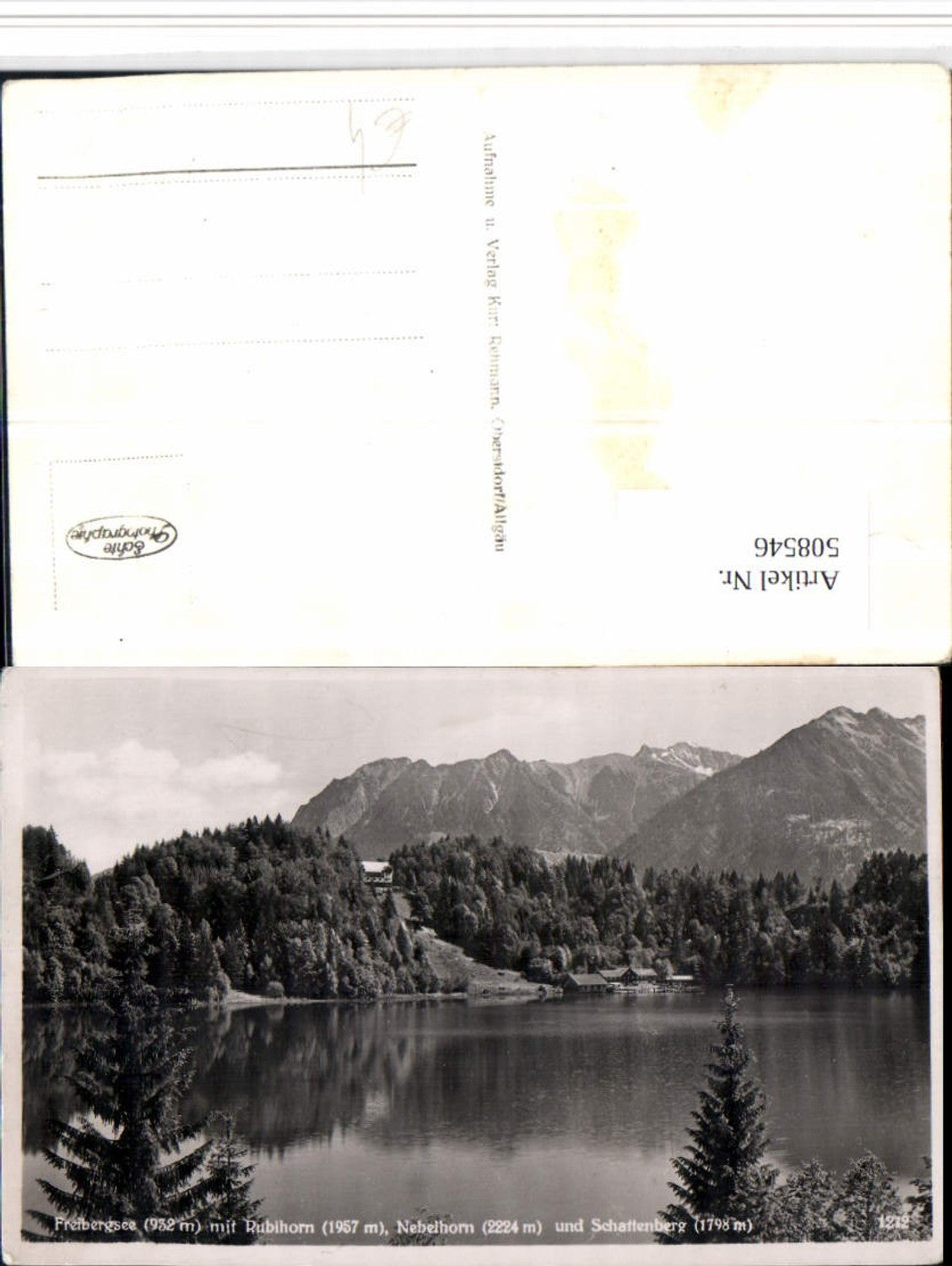 508546,Freibergsee See b. Oberstdorf m. Rubihorn Nebelhorn Bergkulisse