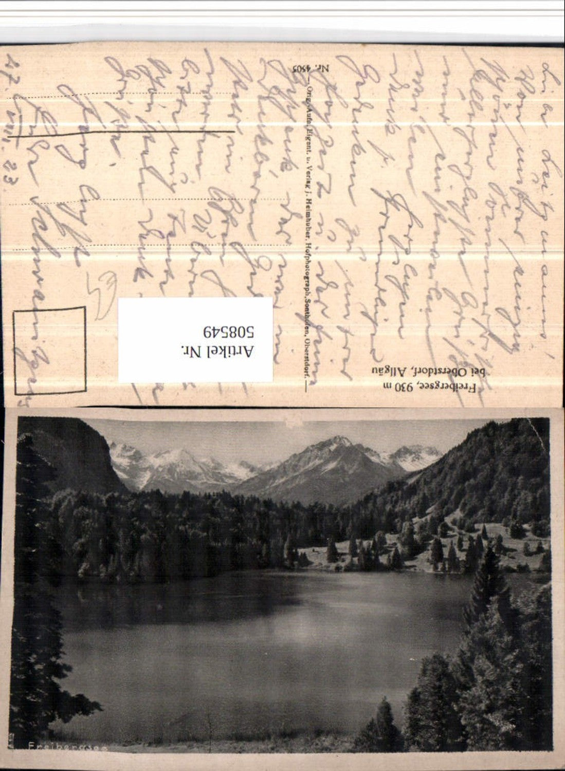508549,Freibergsee See b. Oberstdorf im Allgäu Bergkulisse