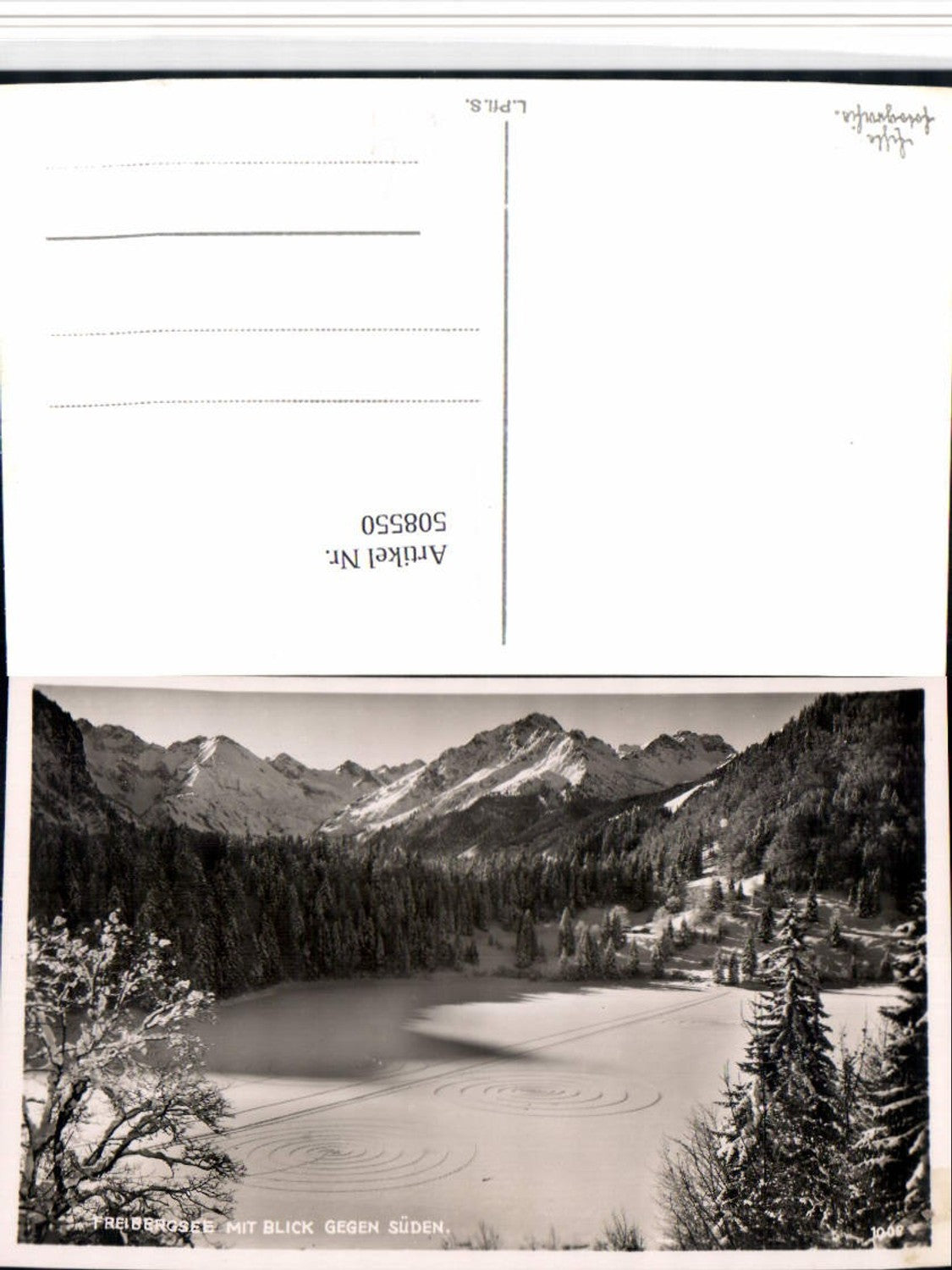 508550,Freibergsee b. Oberstdorf Bergkulisse Winterbild